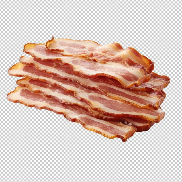 PSD bacon isolé sur fond blanc