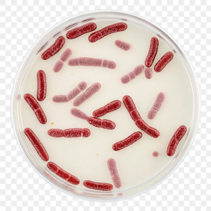 PSD bacteria clostridium tetani isolada em fundo transparente