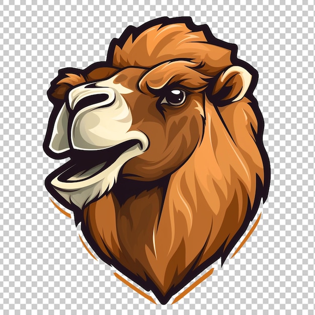 PSD bactrian camel maskottchen-logo