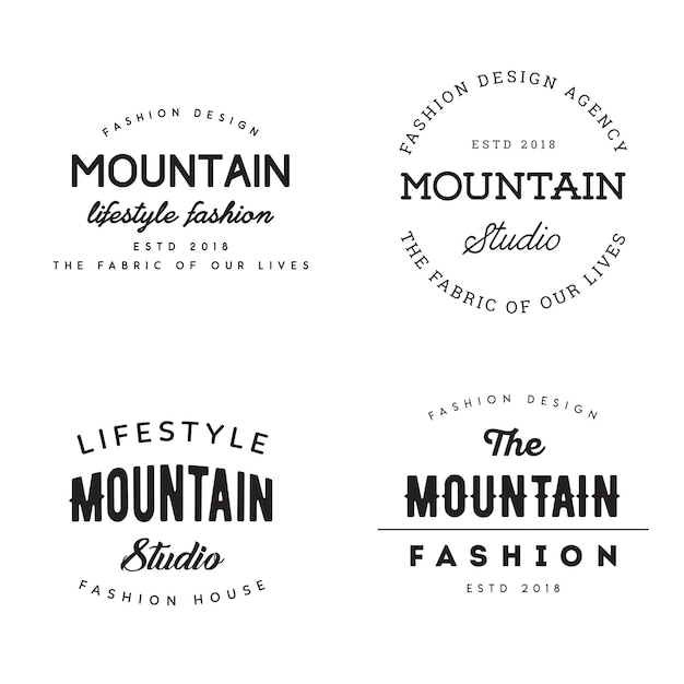 Badges et logos vintage PSD