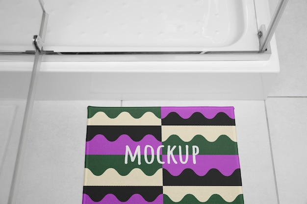 Badteppich mockup-design