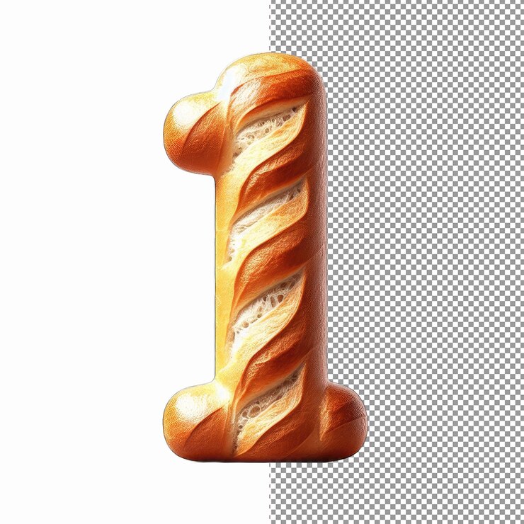 PSD bäckerei-stil alphabet-zeichen png