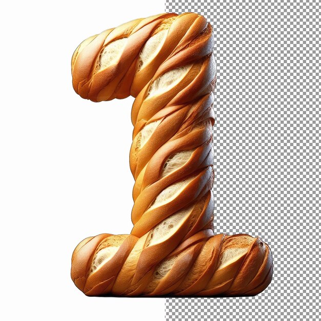 PSD bäckerei-stil alphabet-zeichen png