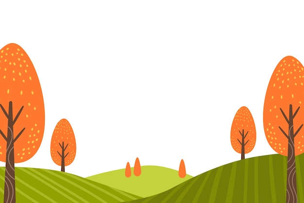 Bäume Landschaft isoliert