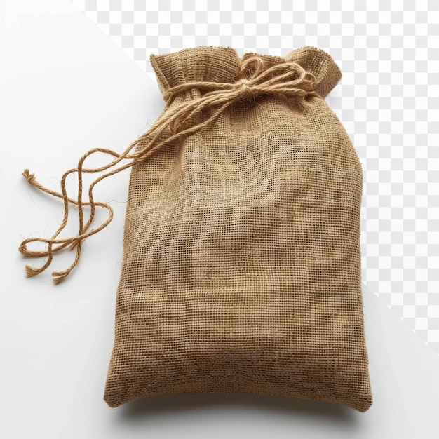 PSD a bag with a string on a transparent background