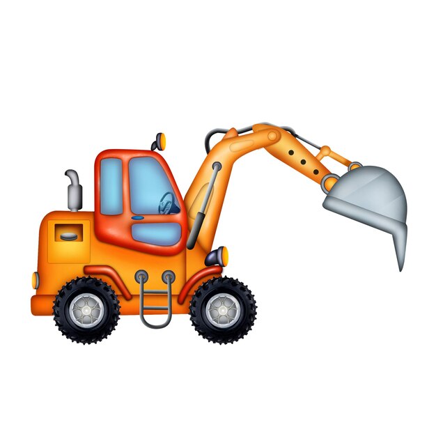 Bagger für den Bau