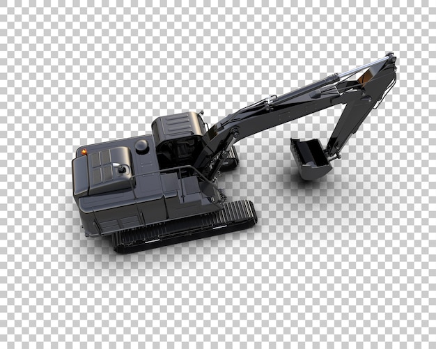 Bagger isoliert auf dem Hintergrund 3D-Rendering-Illustration