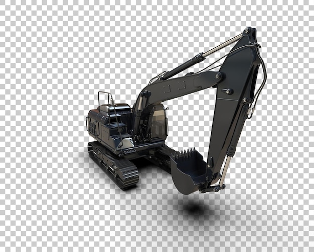Bagger isoliert auf dem Hintergrund 3D-Rendering-Illustration