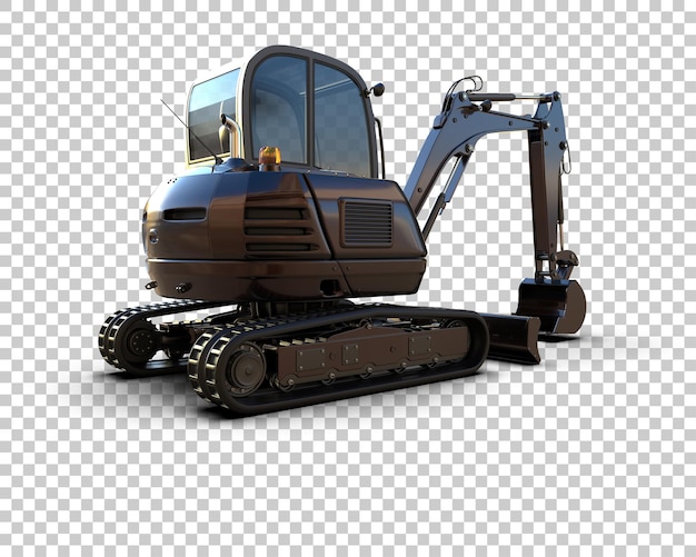 Bagger isoliert auf dem Hintergrund 3D-Rendering-Illustration