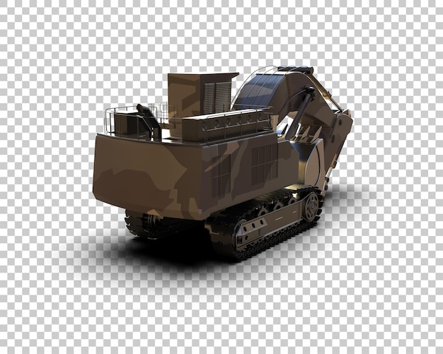 Bagger isoliert auf dem Hintergrund 3D-Rendering-Illustration
