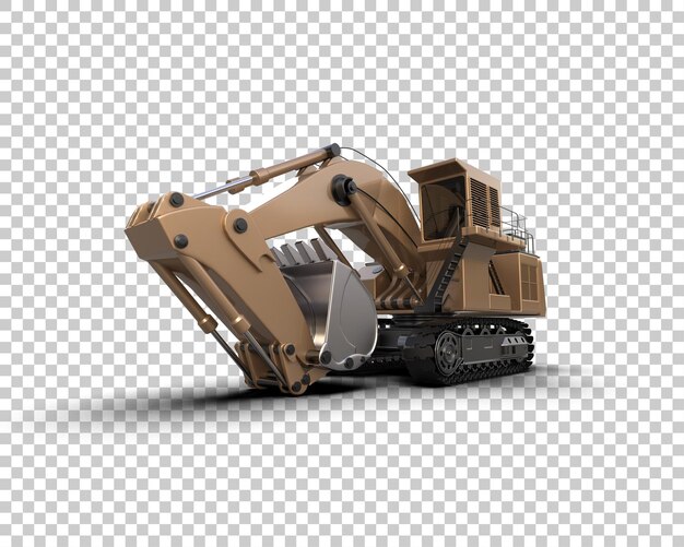 Bagger isoliert auf dem Hintergrund 3D-Rendering-Illustration