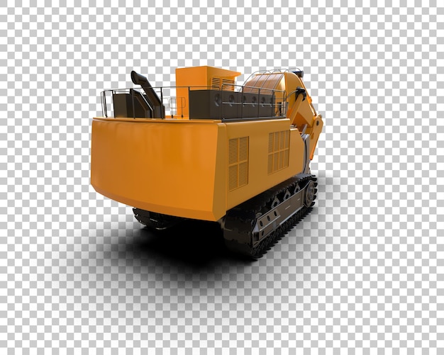 Bagger isoliert auf dem Hintergrund 3D-Rendering-Illustration