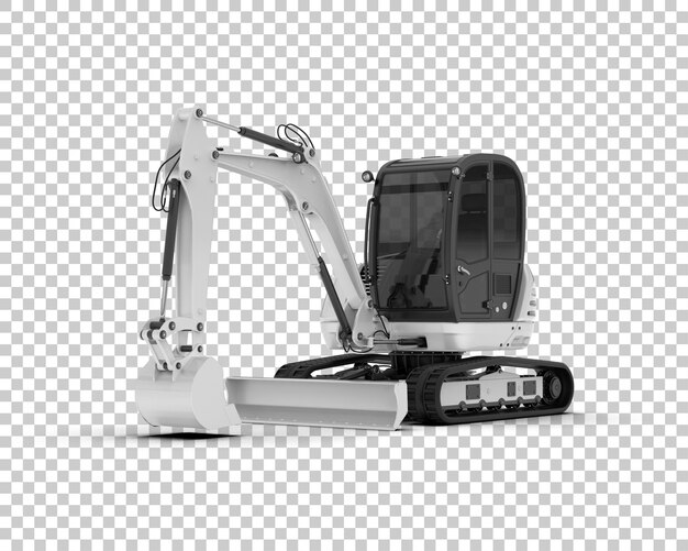 Bagger isoliert auf dem Hintergrund 3D-Rendering-Illustration
