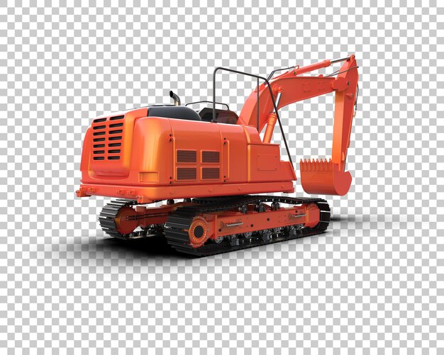 Bagger isoliert auf dem Hintergrund 3D-Rendering-Illustration