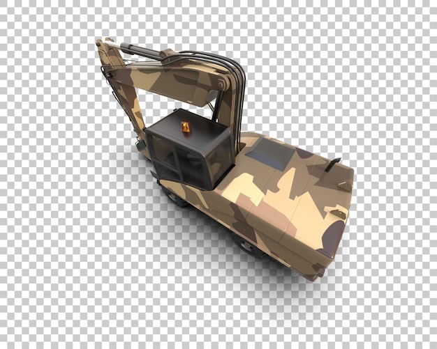 Bagger isoliert auf dem Hintergrund 3D-Rendering-Illustration