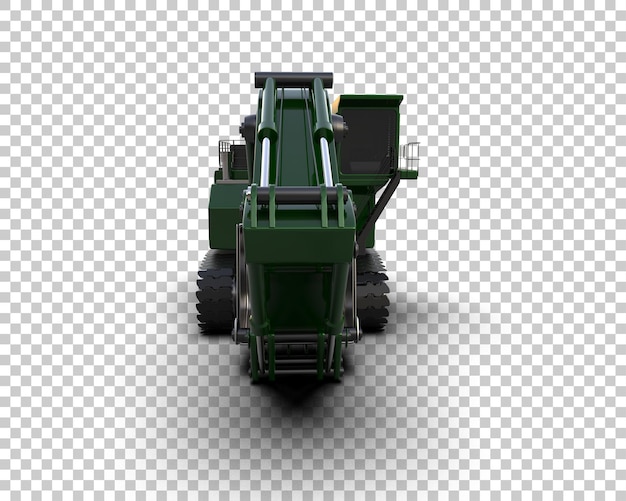 Bagger isoliert auf dem Hintergrund 3D-Rendering-Illustration