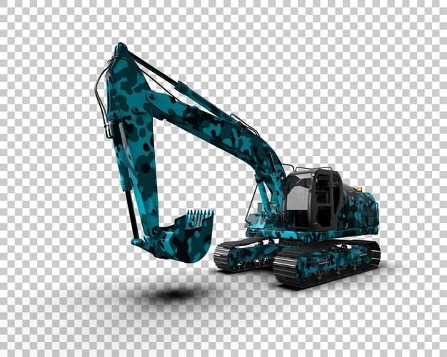 Bagger isoliert auf dem Hintergrund 3D-Rendering-Illustration