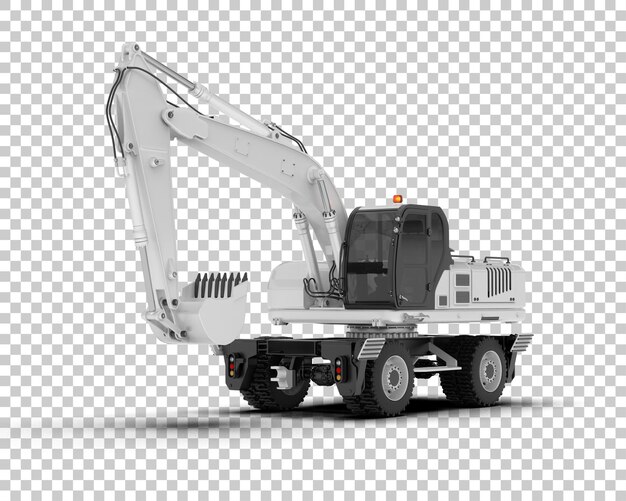 Bagger isoliert auf dem Hintergrund 3D-Rendering-Illustration
