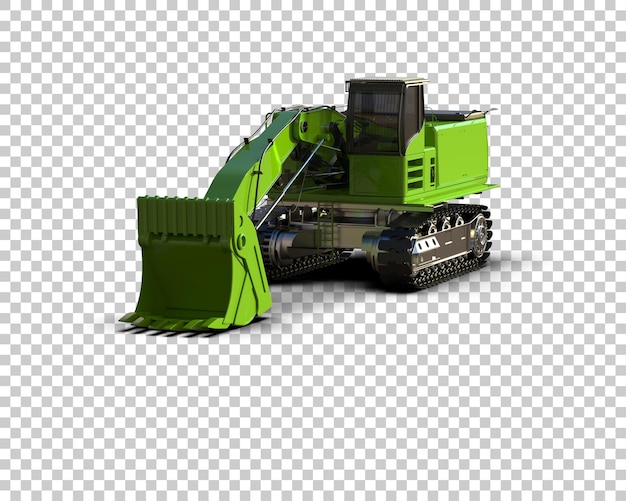 Bagger isoliert auf dem Hintergrund 3D-Rendering-Illustration