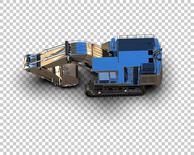 Bagger isoliert auf dem Hintergrund 3D-Rendering-Illustration