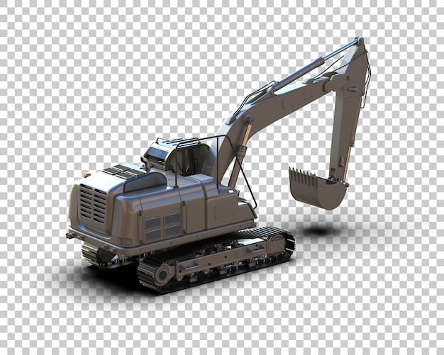 Bagger isoliert auf dem Hintergrund 3D-Rendering-Illustration