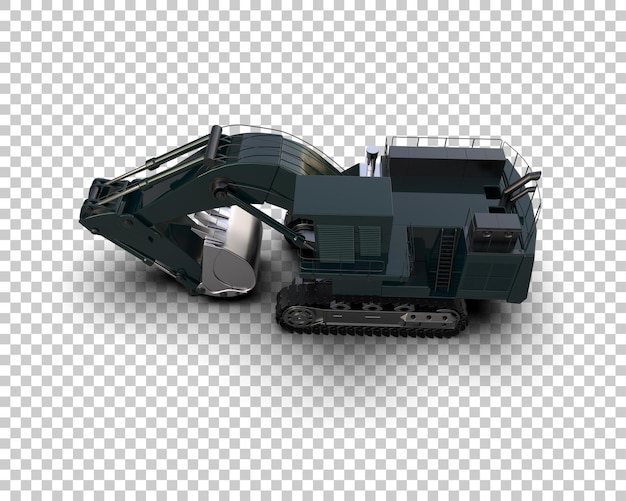 Bagger isoliert auf dem Hintergrund 3D-Rendering-Illustration