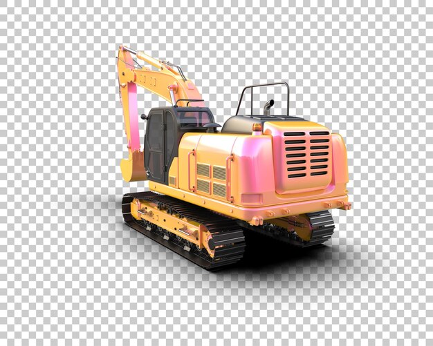 Bagger isoliert auf dem Hintergrund 3D-Rendering-Illustration