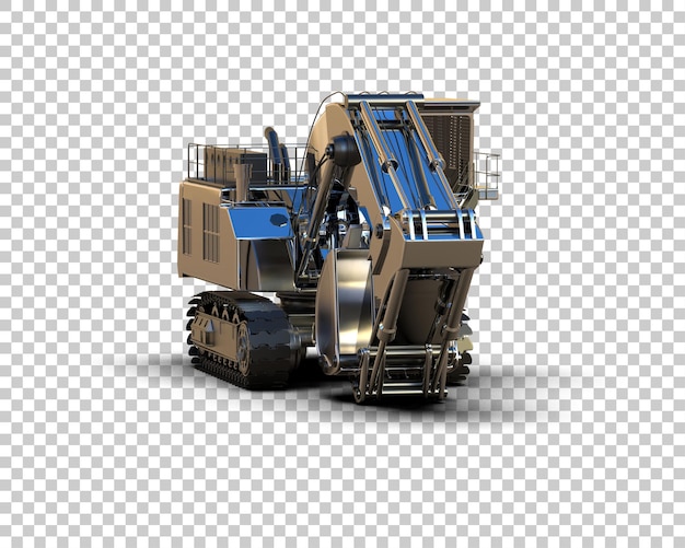Bagger isoliert auf dem Hintergrund 3D-Rendering-Illustration