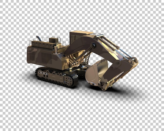 Bagger isoliert auf dem Hintergrund 3D-Rendering-Illustration