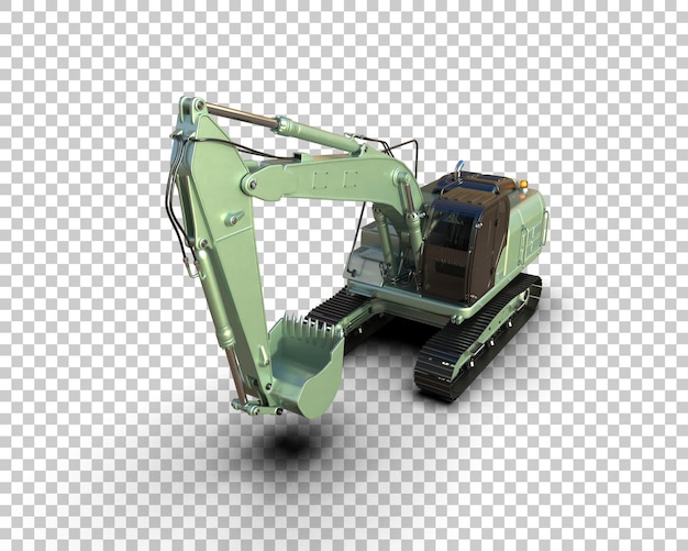 Bagger isoliert auf dem Hintergrund 3D-Rendering-Illustration
