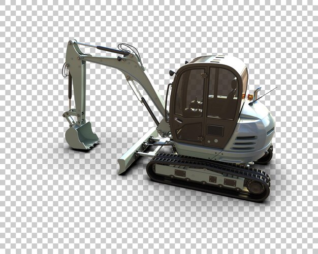 Bagger isoliert auf dem Hintergrund 3D-Rendering-Illustration