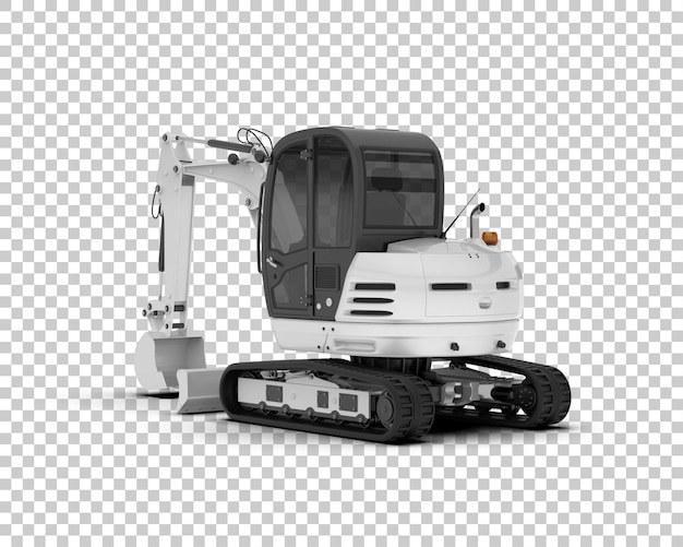 Bagger isoliert auf dem Hintergrund 3D-Rendering-Illustration