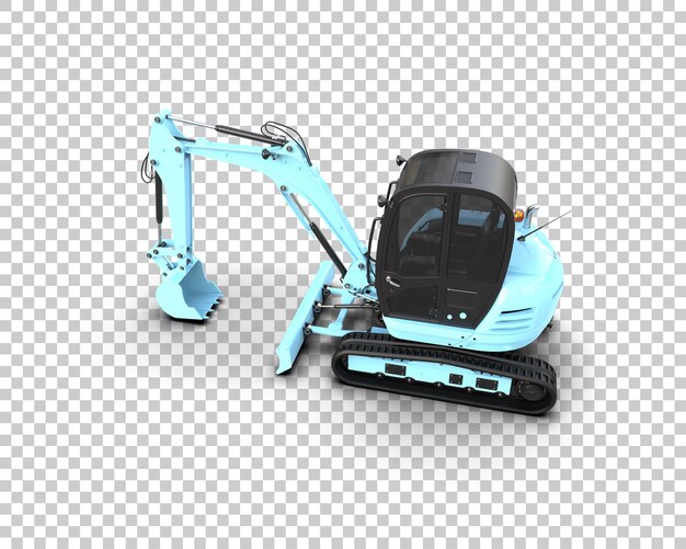 Bagger isoliert auf dem Hintergrund 3D-Rendering-Illustration