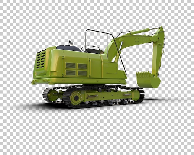 Bagger isoliert auf dem Hintergrund 3D-Rendering-Illustration