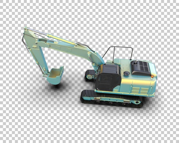 Bagger isoliert auf dem Hintergrund 3D-Rendering-Illustration