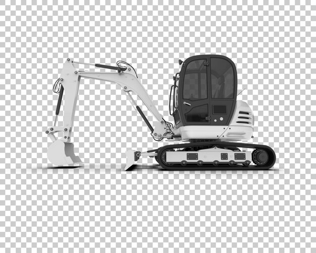 Bagger isoliert auf dem Hintergrund 3D-Rendering-Illustration
