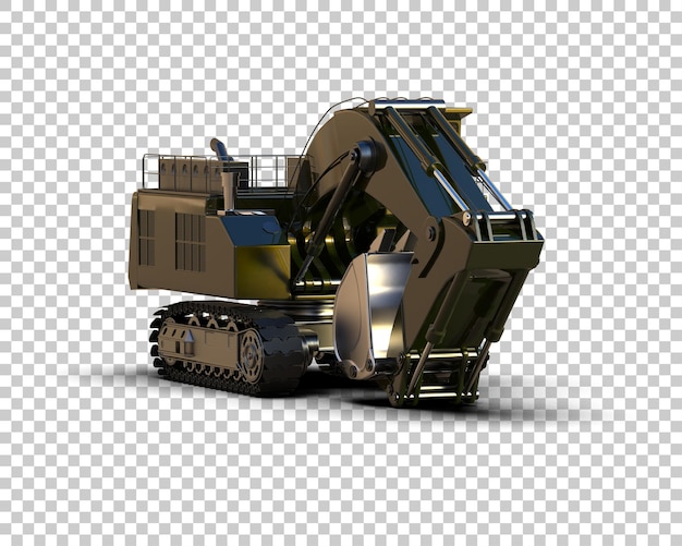 Bagger isoliert auf dem Hintergrund 3D-Rendering-Illustration
