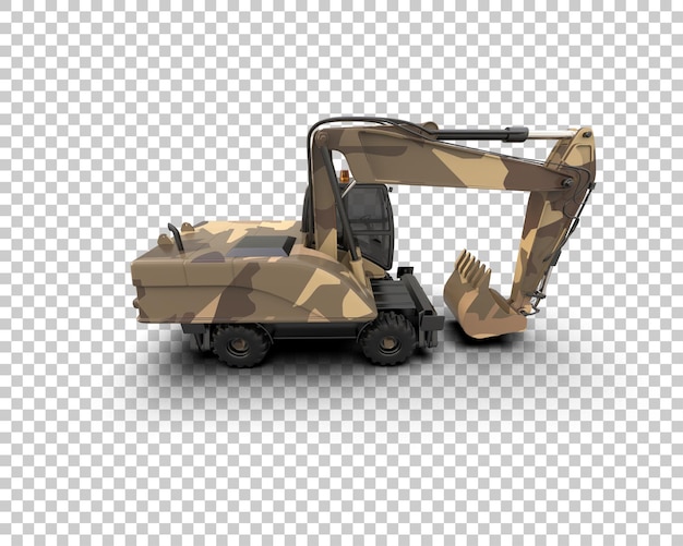 Bagger isoliert auf dem Hintergrund 3D-Rendering-Illustration