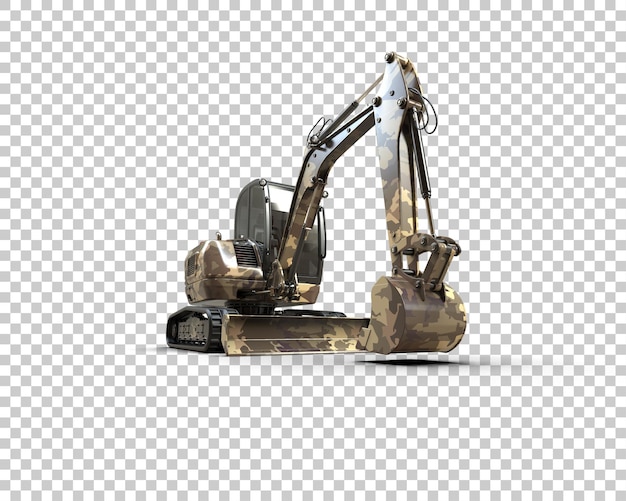 Bagger isoliert auf dem Hintergrund 3D-Rendering-Illustration