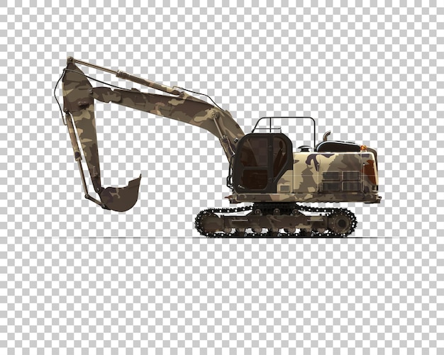 Bagger isoliert auf dem Hintergrund 3D-Rendering-Illustration
