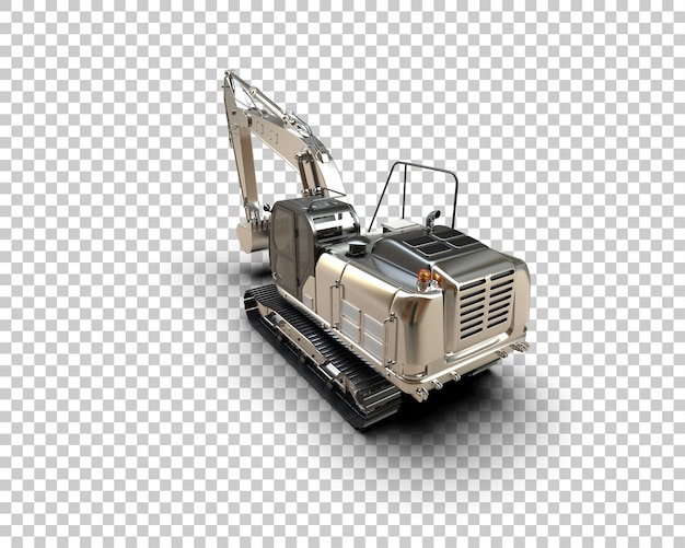 Bagger isoliert auf dem Hintergrund 3D-Rendering-Illustration