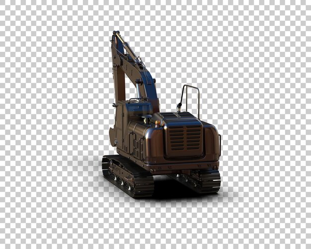 Bagger isoliert auf dem Hintergrund 3D-Rendering-Illustration