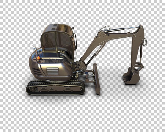 Bagger isoliert auf dem Hintergrund 3D-Rendering-Illustration