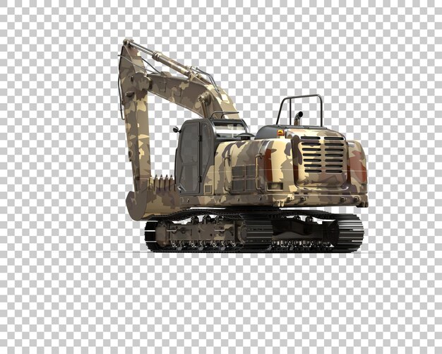 Bagger isoliert auf dem Hintergrund 3D-Rendering-Illustration