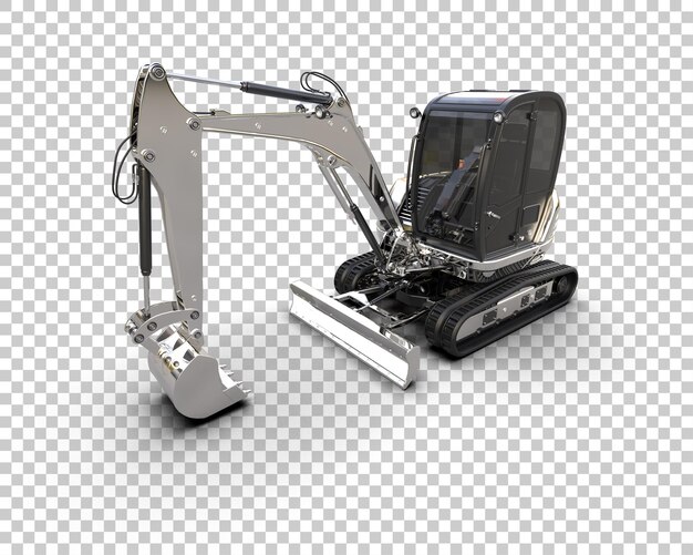 Bagger isoliert auf dem Hintergrund 3D-Rendering-Illustration