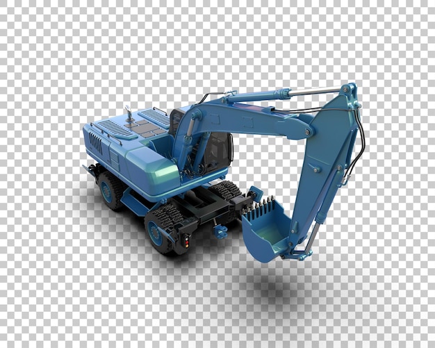 Bagger isoliert auf dem Hintergrund 3D-Rendering-Illustration