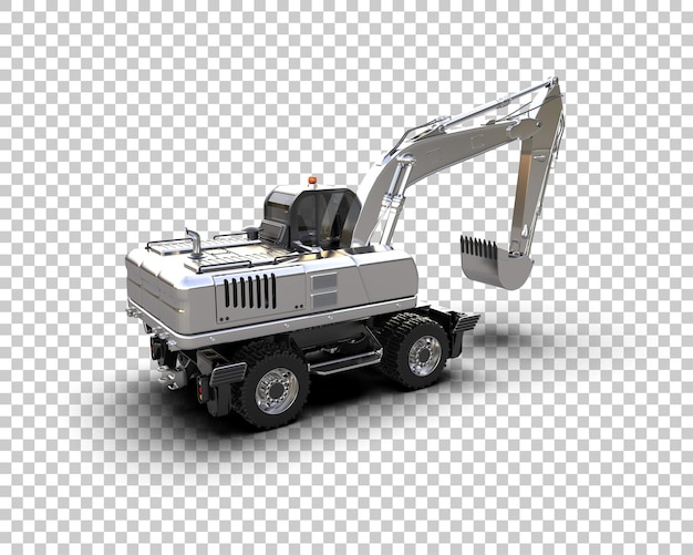 Bagger isoliert auf dem Hintergrund 3D-Rendering-Illustration