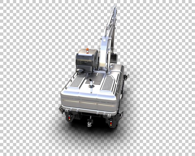 Bagger isoliert auf dem Hintergrund 3D-Rendering-Illustration