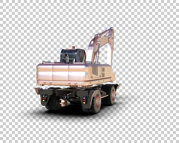Bagger isoliert auf dem Hintergrund 3D-Rendering-Illustration