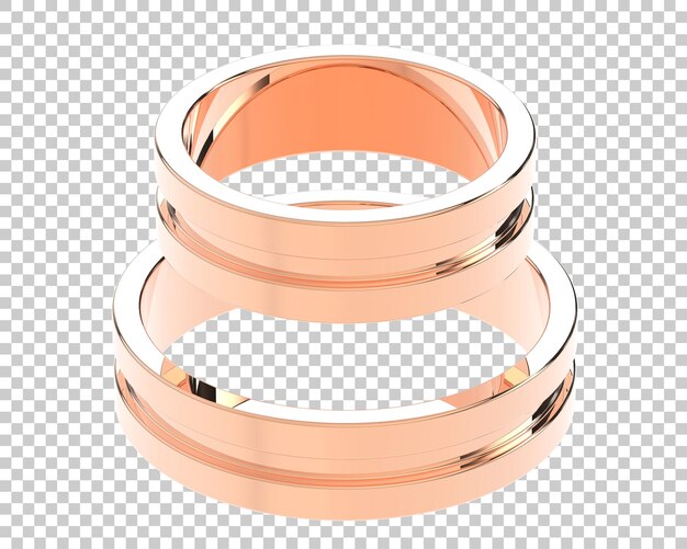 Bague En Diamant Sur Fond Transparent Illustration De Rendu 3d